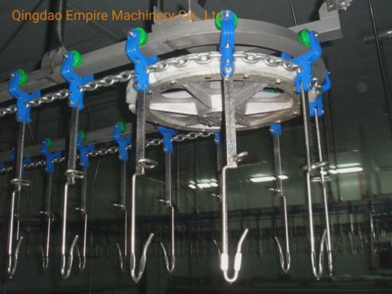 家禽用無骨自動搬送レール屠殺装置