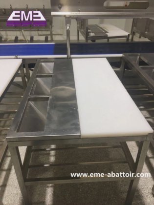 屠殺場肉製品の骨抜きテーブル、最高品質のステンレス鋼製の設備