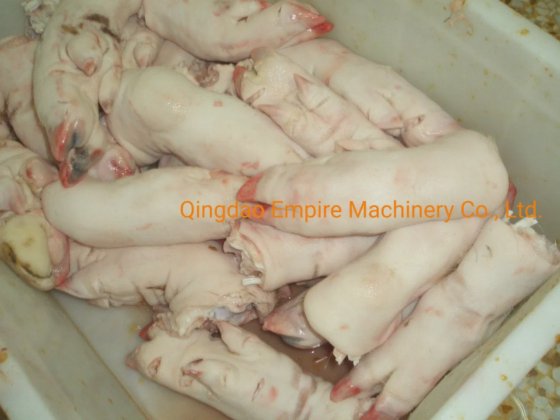 中国制造猪蹄脱毛机屠宰线设备
