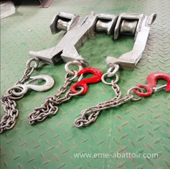 Eme 专门定制设计的清真牛屠宰线 屠宰场设备用品