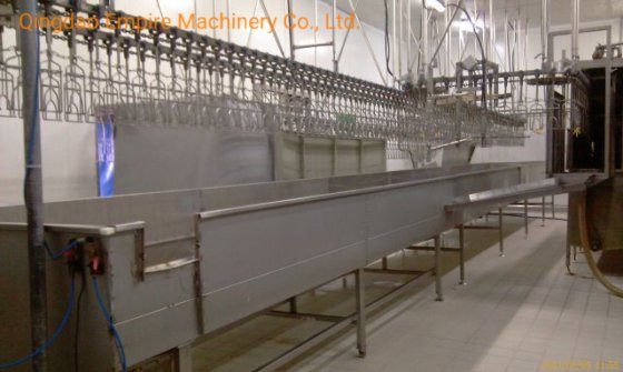 定制家禽屠宰设备 脱毛输送轨道式扒鸡机