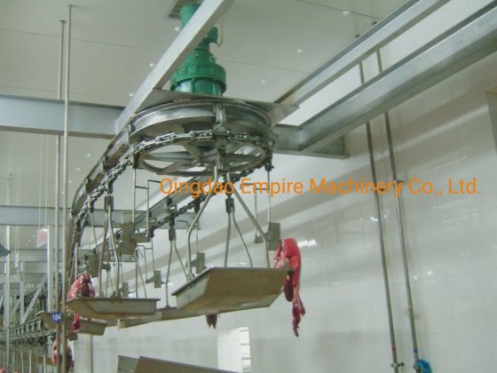 豚内臓同期検疫吊り運搬機屠殺場