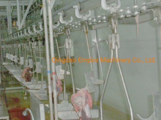 豚内臓同期検疫吊り運搬機屠殺場