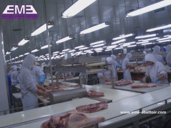 用于猪肉牛肉羊肉生产线的自动切肉机