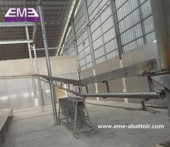 牛屠宰场放血镣铐下降机 母牛屠宰设备