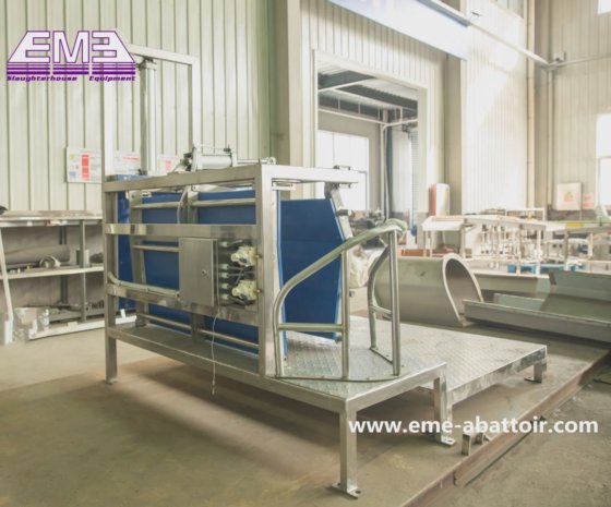 羊の屠殺ライン、ヤギのスタンボックス、アルパカの屠殺機械、肉加工ライン用