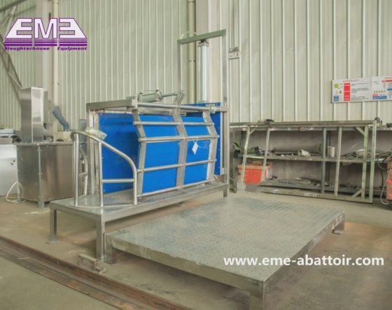 羊の屠殺ライン、ヤギのスタンボックス、アルパカの屠殺機械、肉加工ライン用