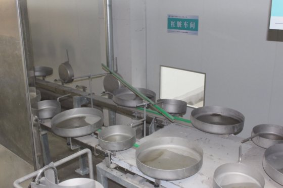 用于屠宰场的猪内脏同步检疫落地式输送屠宰设备