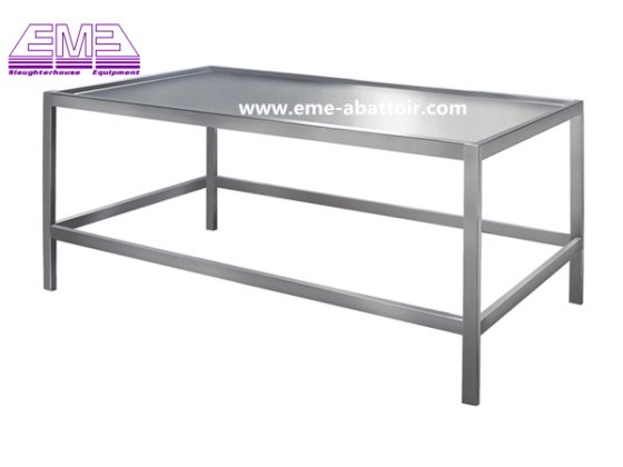 用于屠宰场肉类修整和包装的不锈钢台式屠宰设备