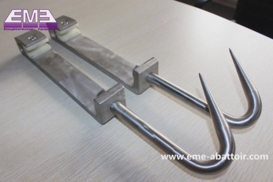 屠殺用アクセサリー機器 フラットレールプーリーフック 牛肉処理機械