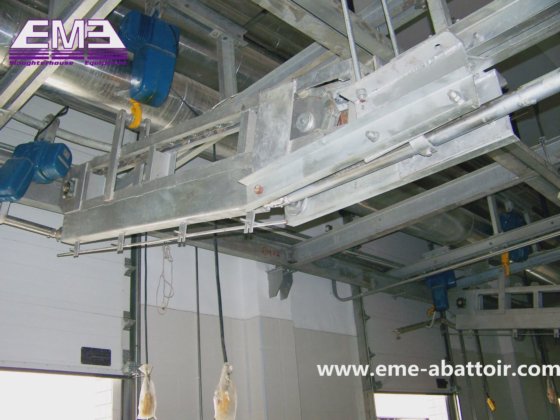牲畜空转放血镣铐下降机 肉类加工 猪屠宰设备