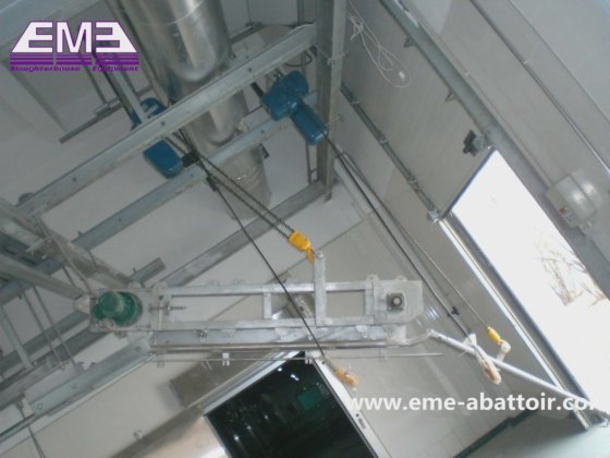 牲畜空转放血镣铐下降机 肉类加工 猪屠宰设备