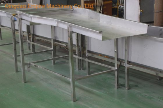 用于屠宰场设备的优质材料牛白色内脏滑动槽屠宰设备