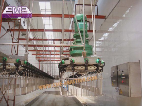 家禽屠宰场生产线设计 鸡鸭鹅自动输送轨道式屠宰机