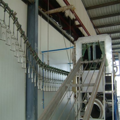 不同屠宰能力的屠宰车间肉类加工生产线 活禽笼滑道式鸡屠宰设备