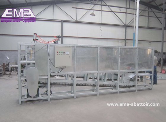 带屠宰场输送线的屠宰场设备 猪跨栏输送屠宰机