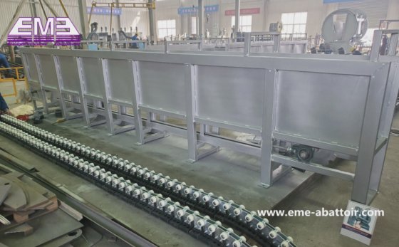 带屠宰场输送线的屠宰场设备 猪跨栏输送屠宰机