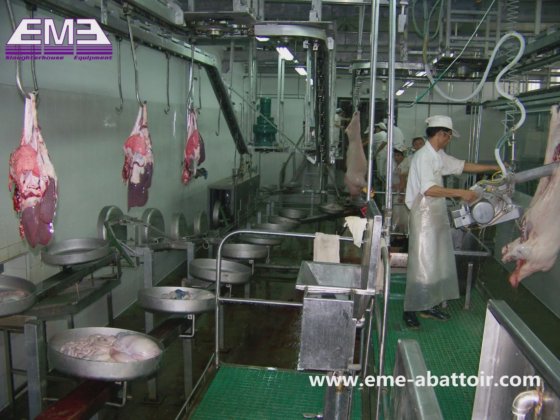 ターンキープロジェクト 羊の屠殺場 機械 地面型 白と赤の内臓