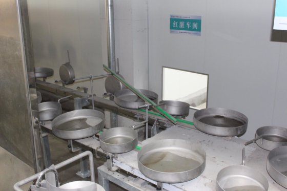 ターンキープロジェクト 羊の屠殺場 機械 地面型 白と赤の内臓