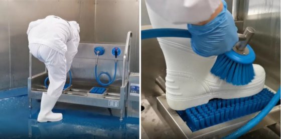 牲畜屠宰场牛羊猪屠宰手动洗靴机设备