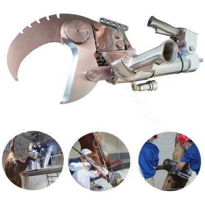 素晴らしいショッピング用の牛角と蹄の油圧シアー、屠殺場の牛屠殺用肉屋機械