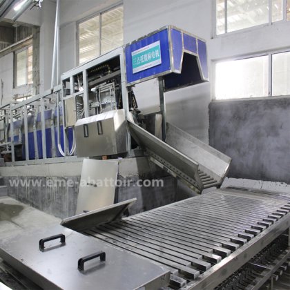 用于肉类加工生产线的杀猪自动传送台屠宰设备