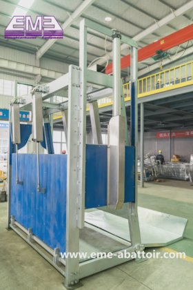 用于牛肉屠宰场机械的穆斯林杀牛箱屠宰机