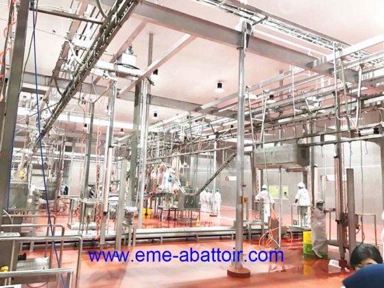 ステンレス鋼製テーブル屠殺設備 各サイズにカスタマイズ可能な肉処理ライン