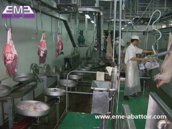 商用自动猪肉加工生产线 屠宰场设备 猪屠宰机械