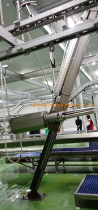 300 只绵羊/小时气动拉皮机 山羊羔羊屠宰场设备