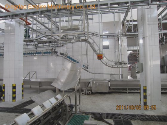 用于屠宰场机器的滑槽式屠宰设备