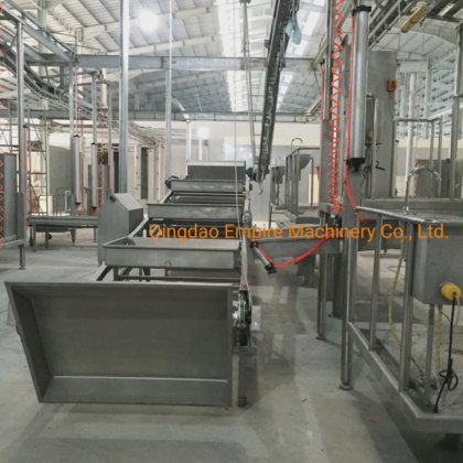 牛の白い内臓コンベヤー屠殺設備