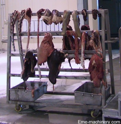 牛内脏转运车 屠宰场机械 屠宰场设备