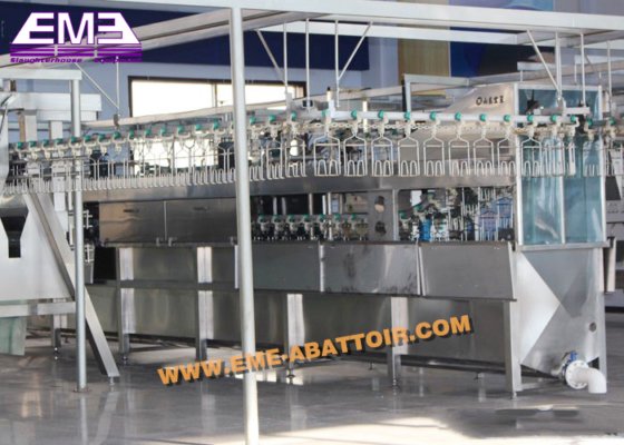 带自动供水装置的鸡肉封闭式胴体烫毛机 屠宰设备