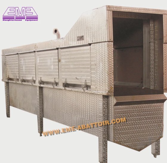 带自动供水装置的鸡肉封闭式胴体烫毛机 屠宰设备