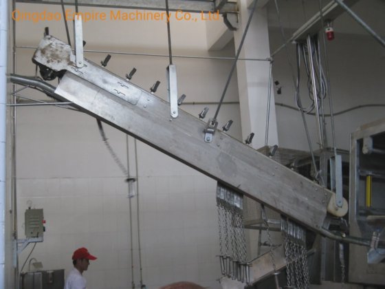 豚の怠惰な出血シャックル降下機械屠殺場用機械