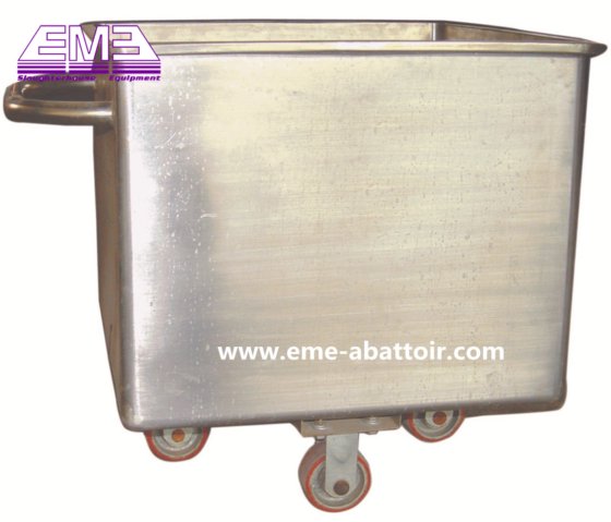 肉类加工机 可移动不锈钢标准台车 屠宰场设备，用于收集牲畜肉类加工