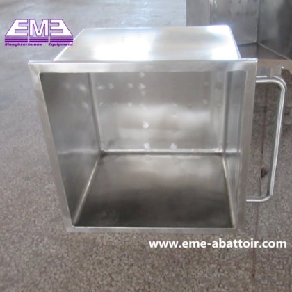 肉类加工机 可移动不锈钢标准台车 屠宰场设备，用于收集牲畜肉类加工