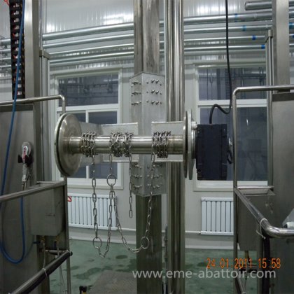 牛屠殺機 牛皮剥ぎ機 皮引き機 牛皮 牛肉屠殺場