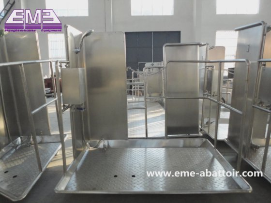 多機能肉体脱毛機メンテナンスプラットフォーム屠殺場設備 牛 羊 豚用