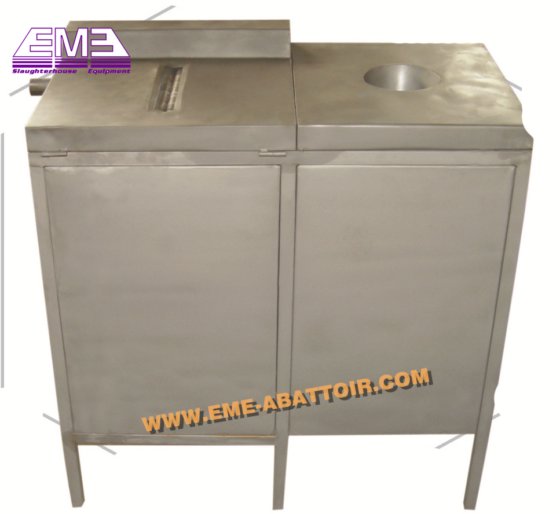 工場価格の二重ユニット鶏の砂肝内皮むき機、家禽屠殺設備、砂肝の油を取り除くためのもの