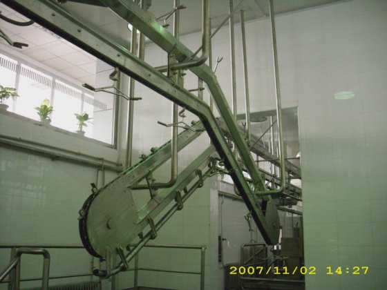 1800mm 牛用の屠殺設備のリフティング高さアイドルフックスロップ