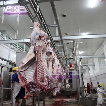 交钥匙工程穆斯林清真牛屠宰场设备 奶牛水牛屠宰场旋转式屠宰杀牛箱