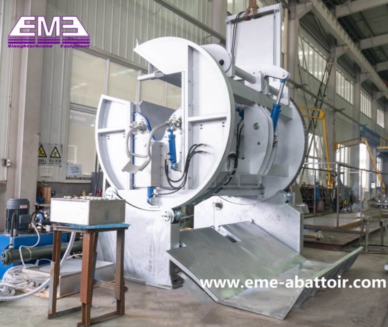 穆斯林清真活牛仪式 清真杀牛箱 牛屠宰场设备