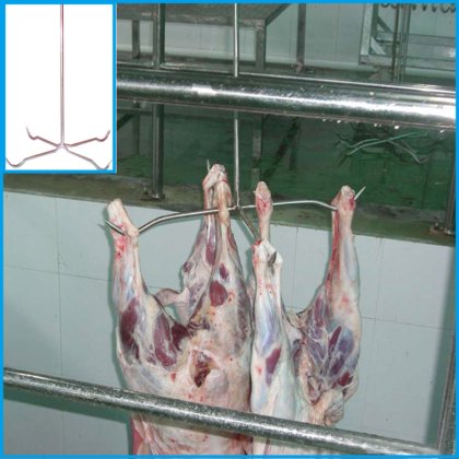 肉类加工胴体自动冷却输送轨道式山羊屠宰机 用于山羊屠宰场的屠宰机械