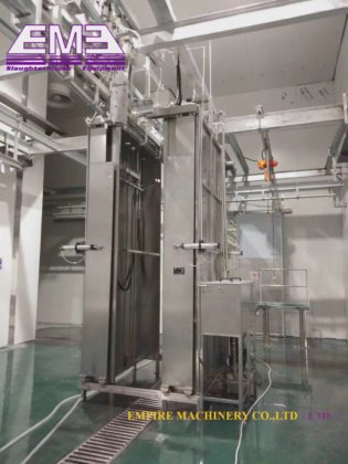 屠殺ライン用の内臓洗浄コンベヤー機械、肉屋設備