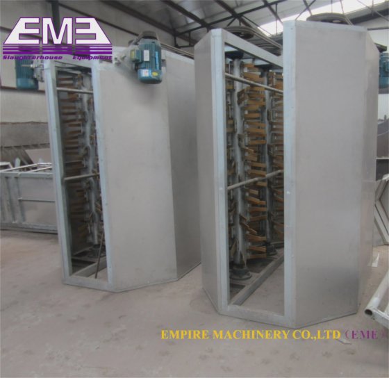 屠殺ライン用の内臓洗浄コンベヤー機械、肉屋設備