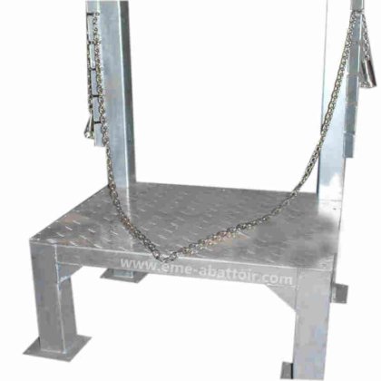 牛皮剥ぎ機 前脚固定プラットフォーム 精肉道具 家畜設備 屠殺場用