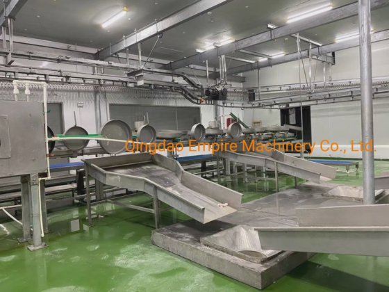 白と赤の内臓スライディングシュート羊の屠殺機械用の肉屋設備