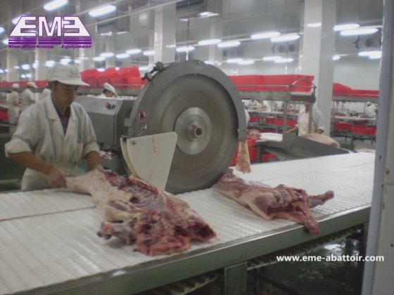 屠体分割切断搬送機 殺処分場 肉加工設備